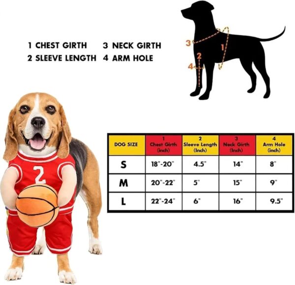 Basketball Hundekostüm