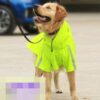 Spring and summer new dog raincoat waterproof cape dog reflective raincoat large dog raincoat